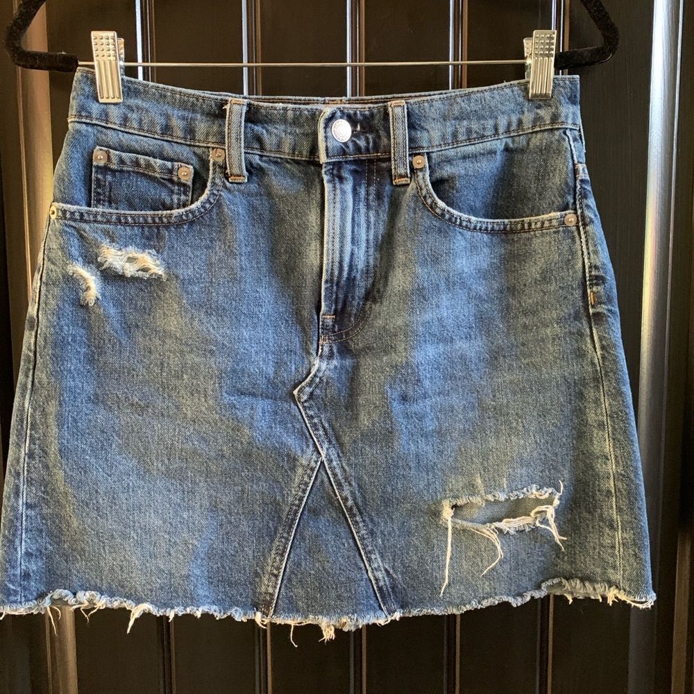 Everlane The Denim Reconstructed Skirt | Size 27